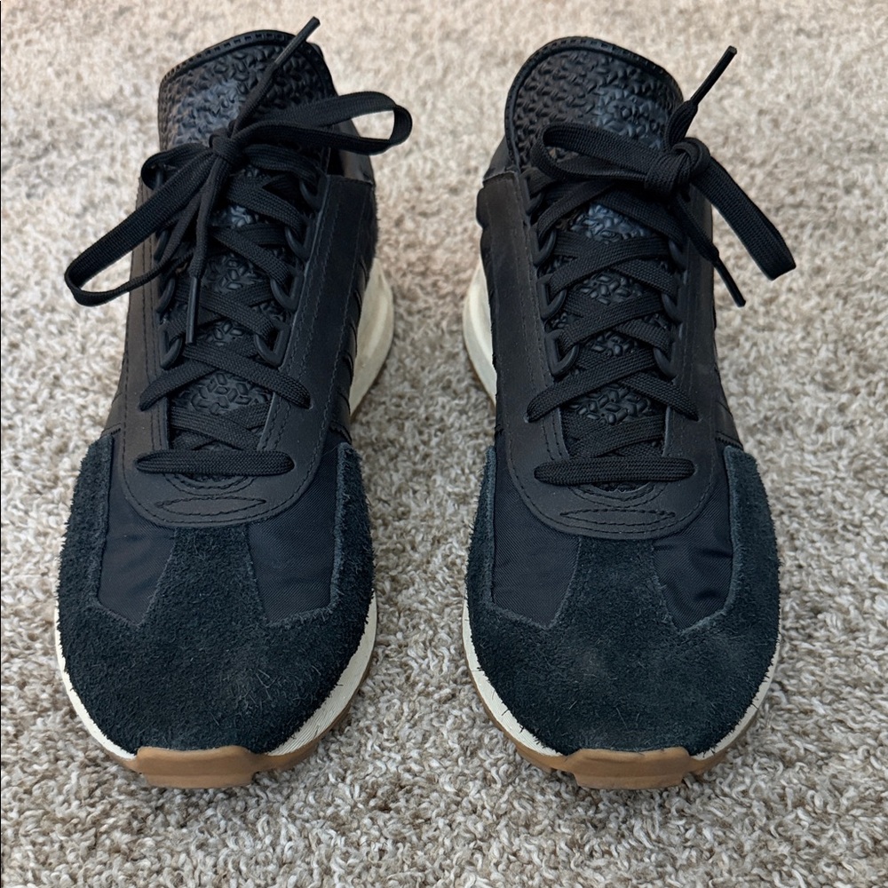 Adidas Originals Boost Sneakers Men’s 10 | Black Suede | Gum Sole
